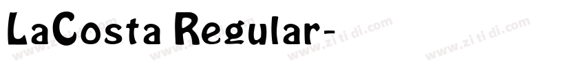 LaCosta Regular字体转换
